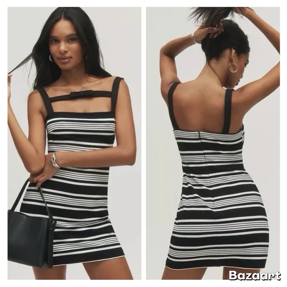 NWT Anthropologie x Hutch Sleeveless Square-Neck Knit Mini Dress Sz XL